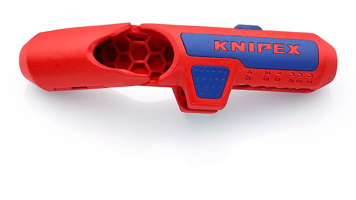 KNIPEX ErgoStrip - Universeel ontmantelingsgereedschap - Rood