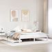 Maison Exclusive - Cadre de lit avec tiroirs, blanc, 180 x 200 cm, pin massif