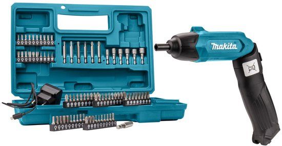 Makita DF001DW Accu-knikschroefmachine - 3.6V - Incl. 81-delige accessoireset