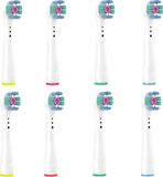 Merkloos 8x Tandenborstel opzetstukjes geschikt voor Oral B - Vervanging 3D White EB18