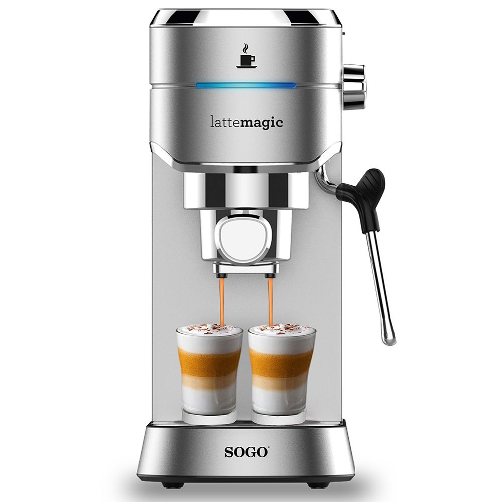 Sogo 7600 Espressomachine LatteMagic - 15 bar - Espresso, Cappuccino of Latte Macchiato - 1450 Watt