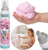 sarcia.eu TUBAN Hypoallergene badschuim, roze badschuim voor kinderen, verzachtend - Fluffy Slime 200 ml