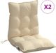 VidaXL Stoelkussens 2 stuks Beige Oxford Stof 100 x 50 cm