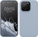 kwmobile telefoonhoesje geschikt voor Apple iPhone 14 Pro - Hoesje met siliconen coating - Smartphone case in mat lichtblauw
