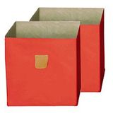 Phönix 817301OR opbergbox Stor'It in set van 2 passend bij Caro-planken, 34 x 34 x 34 cm, oranje