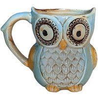Tasse Uil 3D Blauw