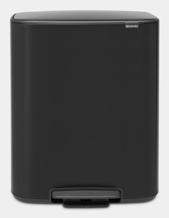 Brabantia Bo Prullenbak - 2 x 30 liter - Matt Black