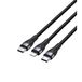 Watio Wave USB-C naar USB-C kabel, 1,2 m, zwart