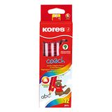 Kores COACH potlood, driehoekig, hardheid: 2 HB