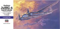 Hasegawa Junkers Ju88G-6 Nachtjaeger Plastic Modelbouw Bouwpakket