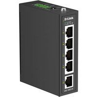 D-Link DIS-100E-05 netwerk-switch Unmanaged Fast Ethernet (10/100) DIN rail Zwart
