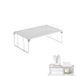 Avilia Stapelbaar rek met 1 plank, voor keuken en badkamer, van metaal, wit en grijs, 41 x 25,5 x 15 cm
