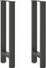 vidaXL Console tafelpoten 2 stuks 28x(72-73) cm staal antraciet
