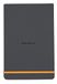 RHODIA 194373C - Hardcover Webnotepad Notitieboek Titaan - A5 14,8 x 21 cm - Gelijnd - 192 Afscheurbare Pagina's - Clairefontaine Ivoor Papier 90 g/m² - Leeslint, Elastieksluiting - Imitatieleer - Rhodiarama