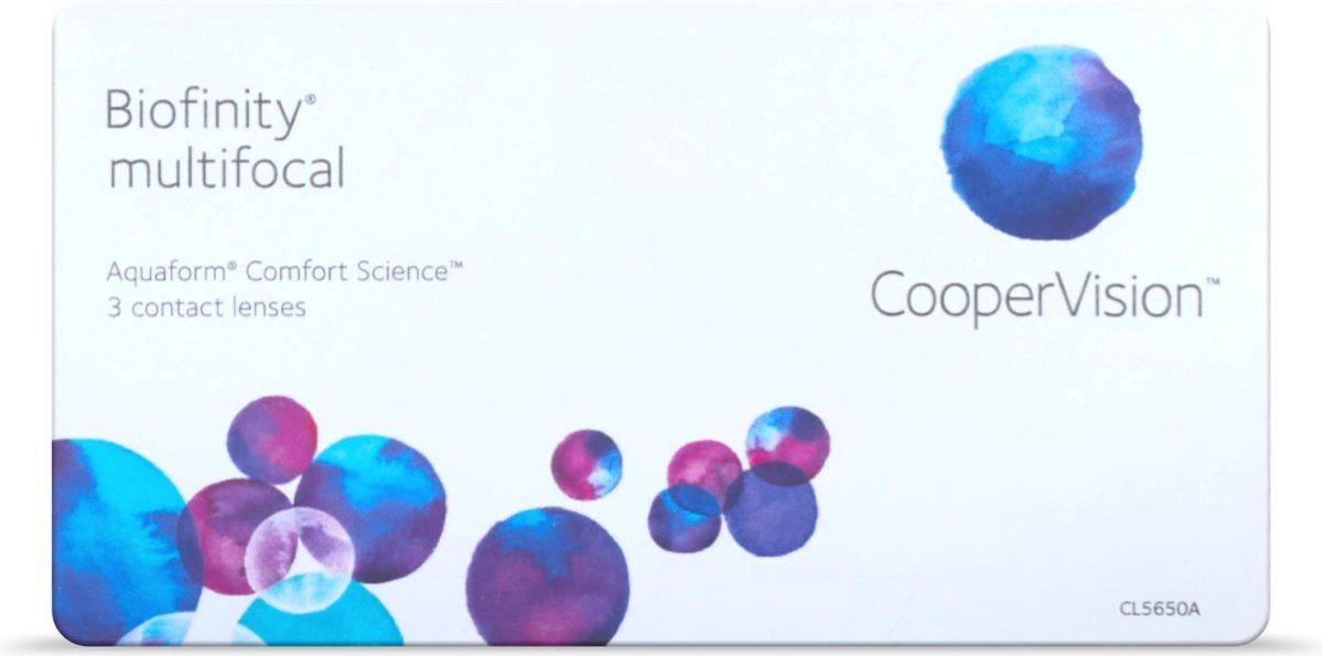 Biofinity Biofinity multifocal 3-serie (type D) (dioptrie: -05.50 / radius: 8.6 / optie: 2.5 / diameter: 14)