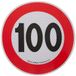 Markering, Snelheidsbegrenzingsteken 100 km/u sticker EU goedgekeurd