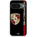 Google Pixel 9 Hoesje PORSCHE rood en goud logo zwarte achtergrond Maniacase