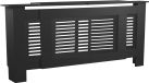 Merkloos Radiatorbekleding - Radiatorombouw kant en klaar - Omkasting - Noir