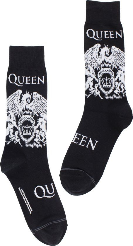Perri's Queen White Crest Crew Socks (One Size - EU 40-46)