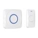 Konyks DRINGG, Sonnette connectée WiFi + RF (Bouton IP65 + Carillon intérieur), Notifications sur Smartphone, Longue portée, IP65, Blanc