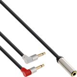InLine Premium 3,5mm Jack vliegtuigadapter - 2 meter
