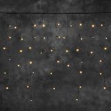 Konstsmide LED Lichtgordijn - Buiten - Amber 2200K - 100 LEDs - 2.4 meter - Koppelbaar