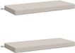 vidaXL - Coussin de banc - SOEST - 2 pièces - 100% Polyester - Blanc - 120 x 50 x 8 cm