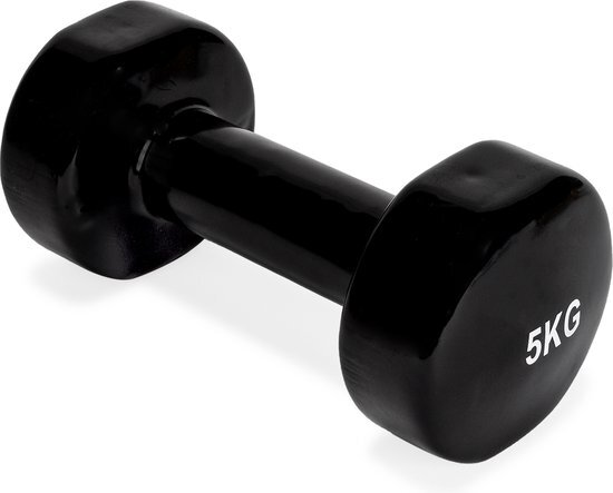 Virtufit Vinyl Dumbbell Pro - 5 kg - Zwart