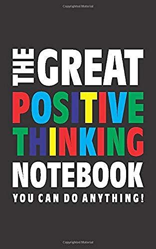 Quick Witted Coconut The Great Positive Thinking Notebook (U kunt alles doen!): (Black Edition) Fun notitieboek 96 gerold/gelinieerde pagina's (5x8 inch/12,7x20,3 cm/Junior Legal Pad / Nearly A5)