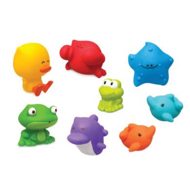 Infantino Bad Dieren 8 stuks - Kleurrijk