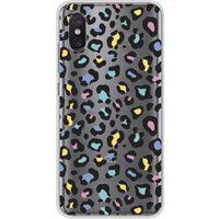 1001 coques Xiaomi Léopard coloré bedrukt siliconen hoesje compatibel met Mi 8 Pro