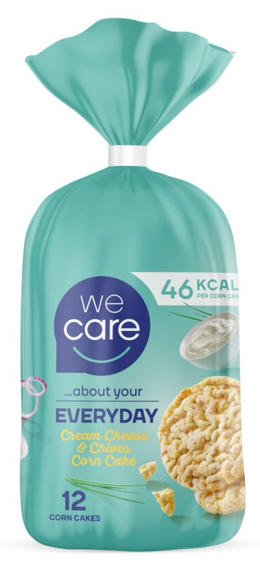 WeCare WeCare Every Day Cream Cheese & Chives Maïswafel