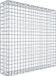 Gabion 100 cm x 100 cm x 20 cm (L x H x T), maille 5 cm x 5 cm, C-ring