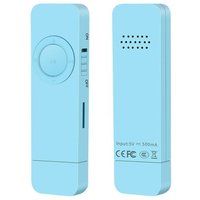 ELVANZA MP3-speler met ingebouwde luidspreker, compatibel met TF-kaarten, ondersteunt afspelen per map, 8 GB, blauw