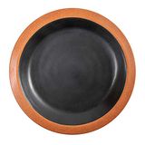 12 stuks - borden 650 ml Ø 25,4 x 3,4 cm zwart melamine