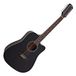 Gear4music Dreadnought Cutaway 12-snarige Akoestische Gitaar, Zwart