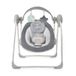 MoMi LISS transat bébé jusqu'à 9 kg, pliable, alimentation par piles ou secteur, alimentation par câble USB, harnais de sécurité à 5 points, arche et jouets, 6 mélodies, minuterie, 5