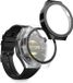 kwmobile 2x hoes compatibel met Huawei Watch GT6 Pro 46mm hoesje - Cover van kunststof en glas - Hoesje voor activity tracker - In zwart/transparant