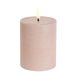 Uyuni Lighting PILLAR LED-bougie, beige, hauteur 10 cm, cire