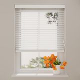 DTCH® Houten Jaloezie - 50 mm - Essence - Wit - 140 x 130 cm