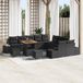 Maison Exclusive - Ensemble de jardin 13 pièces, ensemble de salon en polyrotin noir