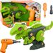 LEAN TOYS Dinosaurus pour dévisser la perceuse verte Diy