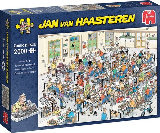 Jan van Haasteren - Kunnen wij het maken? - 2000 stukjes puzzel - Legpuzzel voor volwassenen