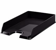 Esselte Brievenbakje/postvakje - 5x - zwart - A4 formaat - stapelbaar - bureau organizer