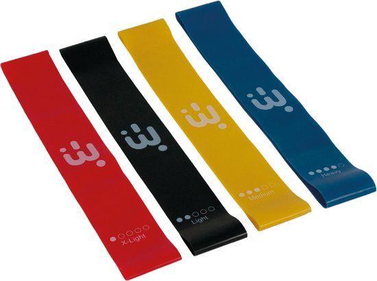 Bliss Latex elastieken voor aerobics (x4) veelkleurig
