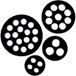 LAPP 53350164 SKINTOP DIX-M 50164 Bouchon d'étanchéité multiple M50 16 x 4 mm Caoutchouc nitrile-butadiène Noir (RAL 9005) 10 pièce(s)
