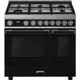 Smeg Master CPF92GMBL - Range Cooker - Gas Hob - Black - A