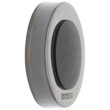 WAGNER Design muur deurstopper SCREW OR GLUE/schroef of lijm - diameter Ø 38 x 10 mm, hoogwaardig kunststof, transparant rokerig, buffer thermoplastisch rubber, design prijs - 15514311