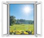 Moustiquaire de fenêtre - Universel - Max 130 x 150 cm - Polyester blanc - Velcro - Lavable
