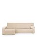Eysa Lichte bankhoes voor chaise longue, met lange arm, linkerkant, vooraan, ecru